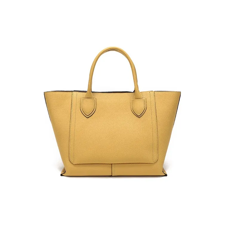 LONGCHAMP Mailbo Large Cow Leather Crossbody Bag Shoulder Bag Handbags Medium Size Women's Yellow-3