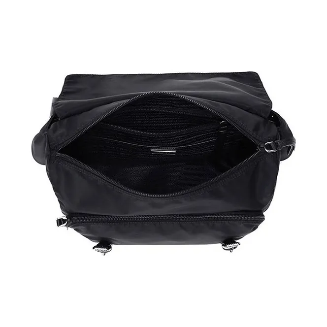 PRADA Nylon Crossbody Bag Fanny Pack Women's Black-3