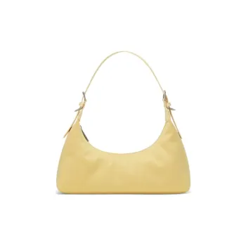 CHARLES&KEITH Fabric Shoulder Bag, Handbag, Shoulder Bag Women's Yellow/Dark Green/Black