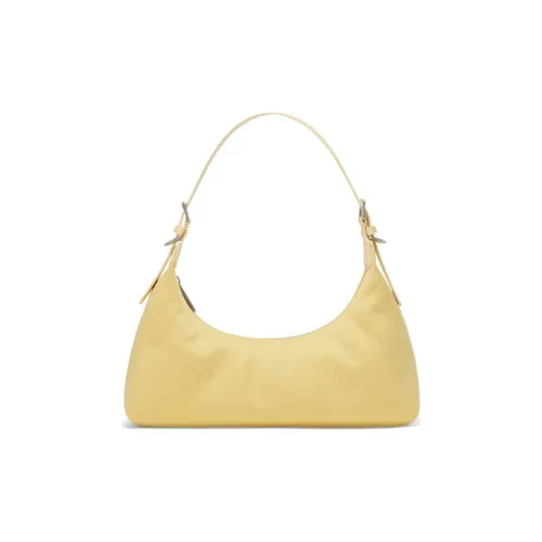 CHARLES&KEITH Fabric Shoulder Bag, Handbag, Shoulder Bag Women's Yellow/Dark Green/Black