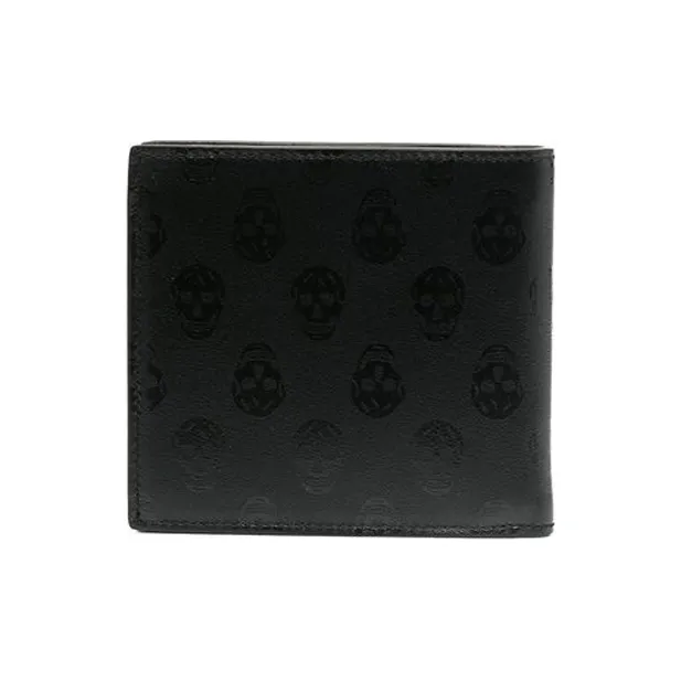 Alexander McQueen Leather Wallet Men's Black-1