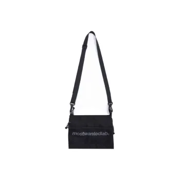 MostwantedLab Polyester Shoulder Bag, Crossbody Bag Regular Unisex Black