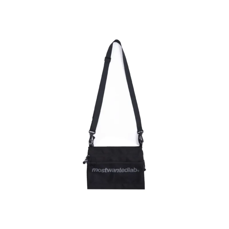 MostwantedLab Polyester Shoulder Bag, Crossbody Bag Regular Unisex Black-0