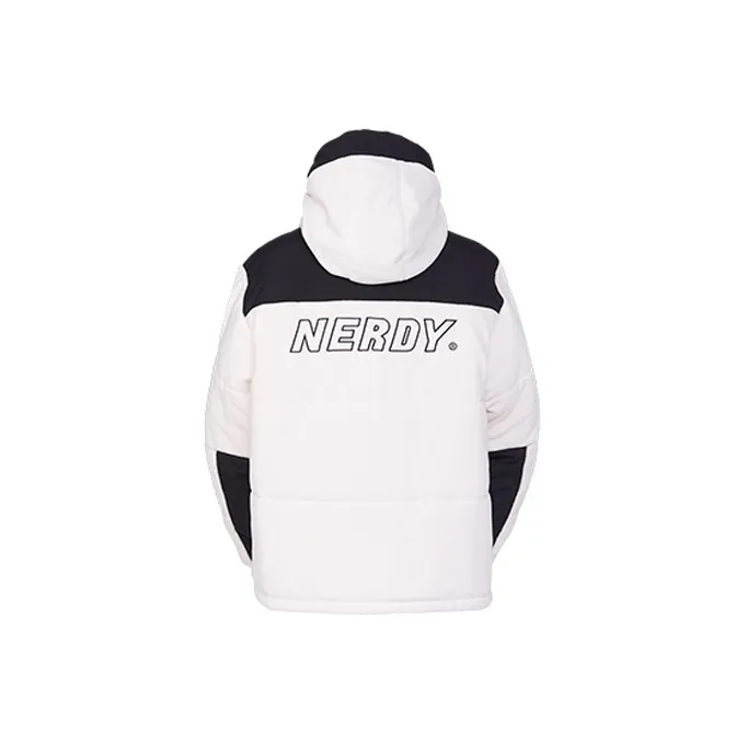 Nerdy Puffer Jackets Unisex Ivory-1