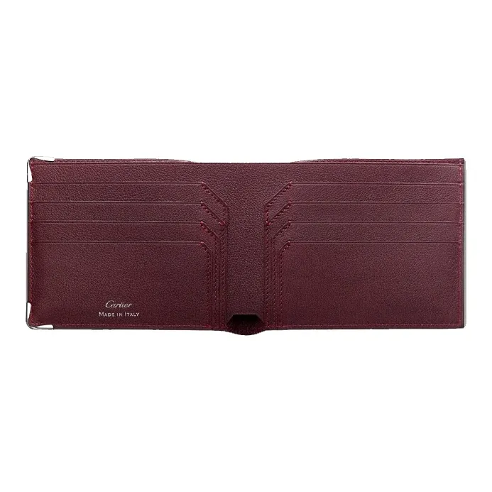 CARTIER Must De Cartier Cow Leather Wallets Card Holders Women's Black-1