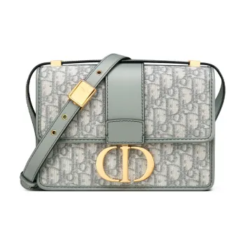 DIOR 30 Montaigne Collection Oblique Jacquard Fabric Box Bag, Shoulder Bag, Crossbody Bag Regular Women's Gray