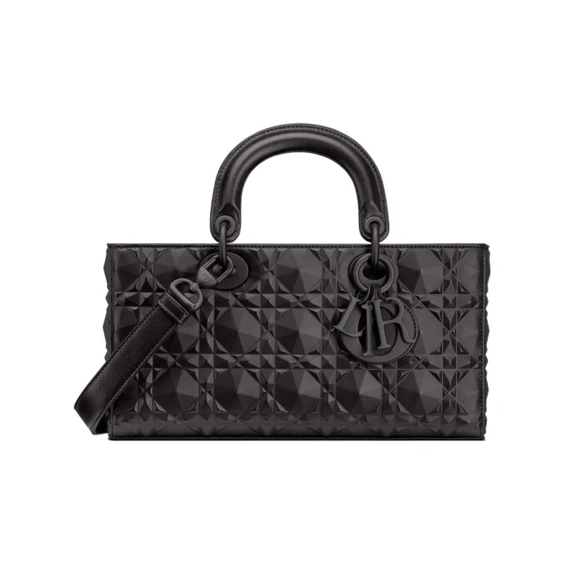 DIOR Lady D JOY Cow Leather Lady Dior Bag Shoulder Bag, Crossbody Bag, Handbag Regular Women's Black-0