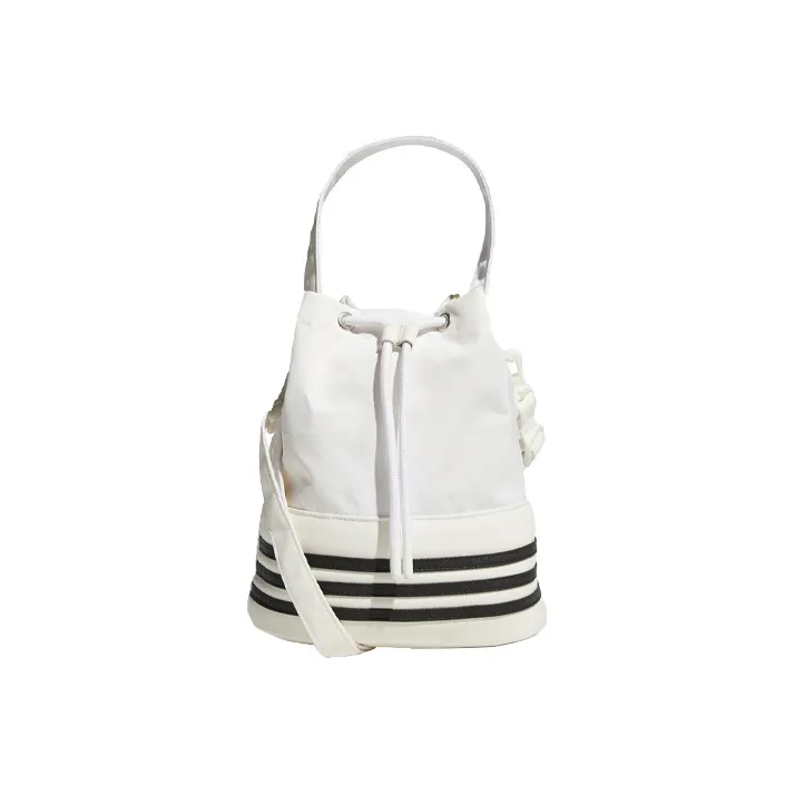 Adidas Polyurethane Bucket Bag Handbag Shoulder Bag Crossbody Bag Regular Unisex White-0