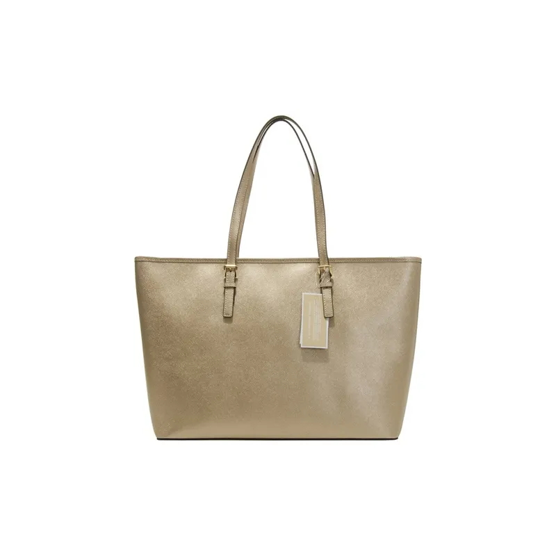 MICHAEL KORS MICHAEL KORS Handbag Collection Jet Set Travel Cow Leather Handbag Women's Gold-2
