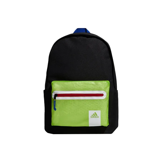 Adidas Polyester Backpack Regular Unisex Black/Neon Yellow-0