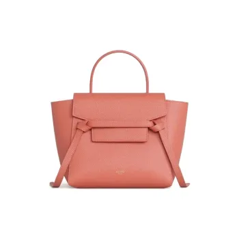 CELINE Grained Calfskin Catfish Bag Shoulder Bag Crossbody Bag Handbag Extra Mini Women's Pink Orange