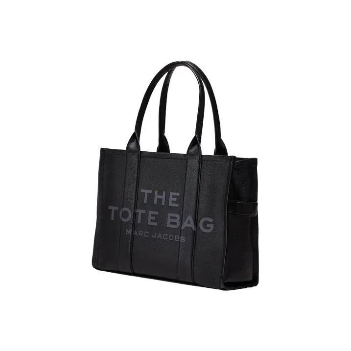 MARC JACOBS Tote Leather Tote Bag, Shopping Bag, Shoulder Bag, Handbag Tubas Unisex Black-2
