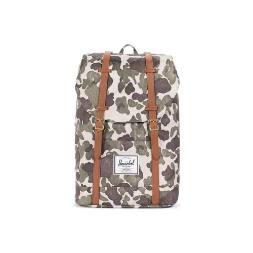 Herschel Polyester Backpack Large Size Unisex Retreat Gua Camouflage