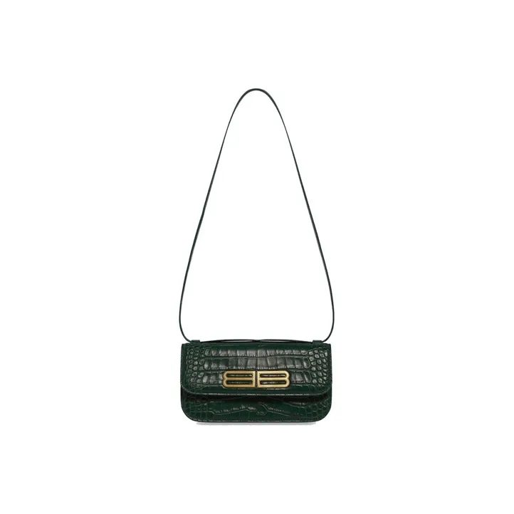Balenciaga Gossip Shoulder Bag Small Forest Green-2