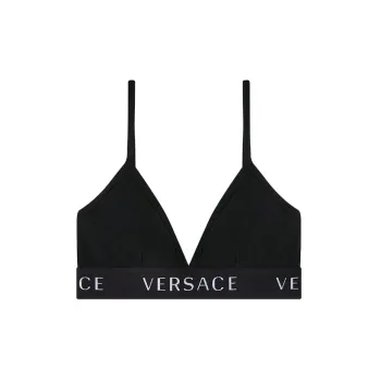 VERSACE Logo Detailed Sleeveless Bra