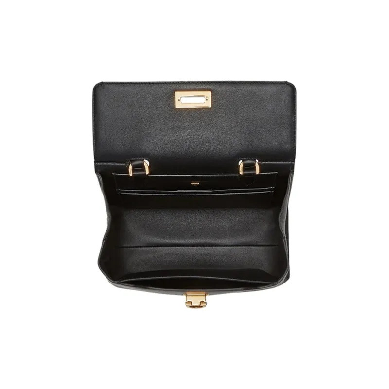 FERRAGAMO Calfskin One Shoulder Handbag Regular Women's Black-3