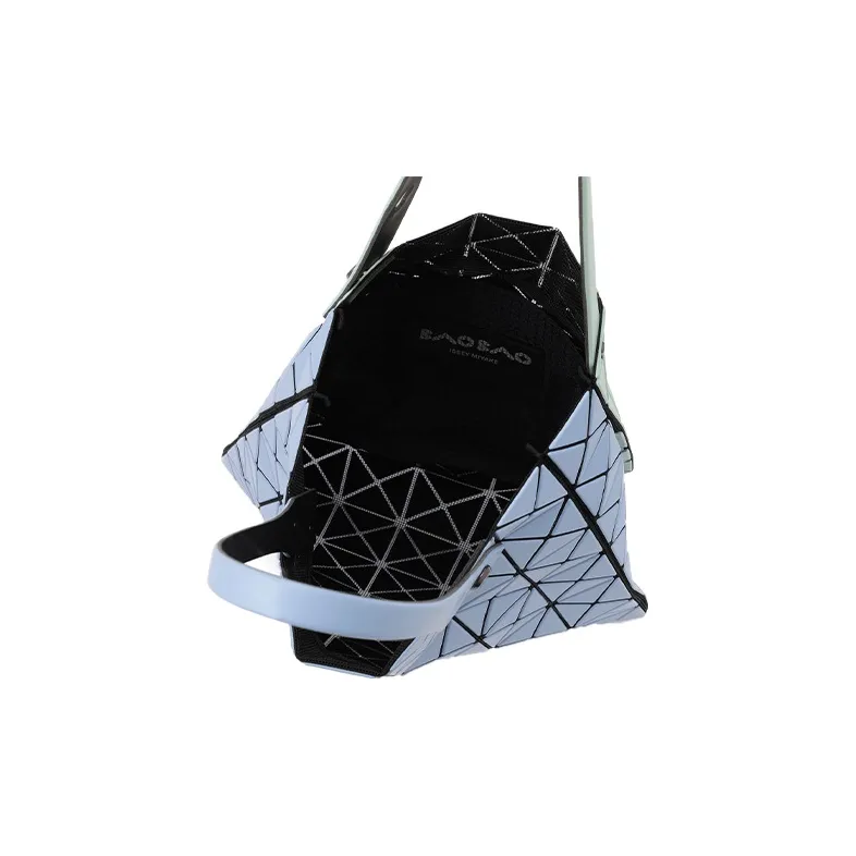 ISSEY MIYAKE Prism Polyester Tote Bag, Shopping Bag, Shoulder Bag, Handbag Regular Women's Blue & Green-3