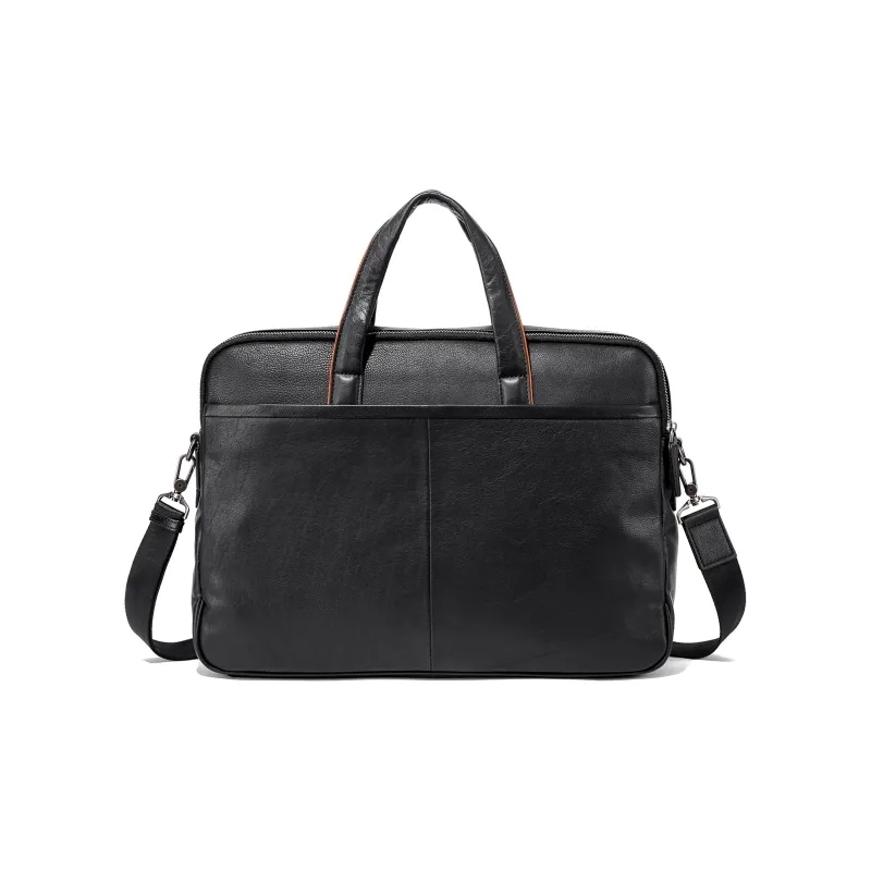 Ace Paul Cow Leather Briefcase, Handbag Tubas Men's Brown Black Multicolor-1