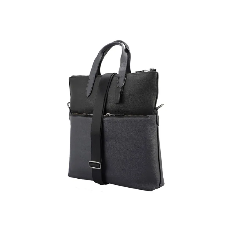 COACH Leather Crossbody Bag, Computer Shoulder Bag, Tote Bag, Handbag Large Size Men's Multicolor-1