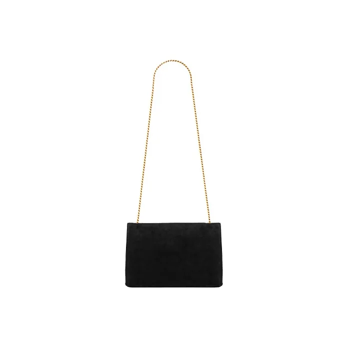 SAINT LAURENT KATE Calfskin Lambskin With Suede Leather Crossbody Bag, Shoulder Bag Women's Black-2