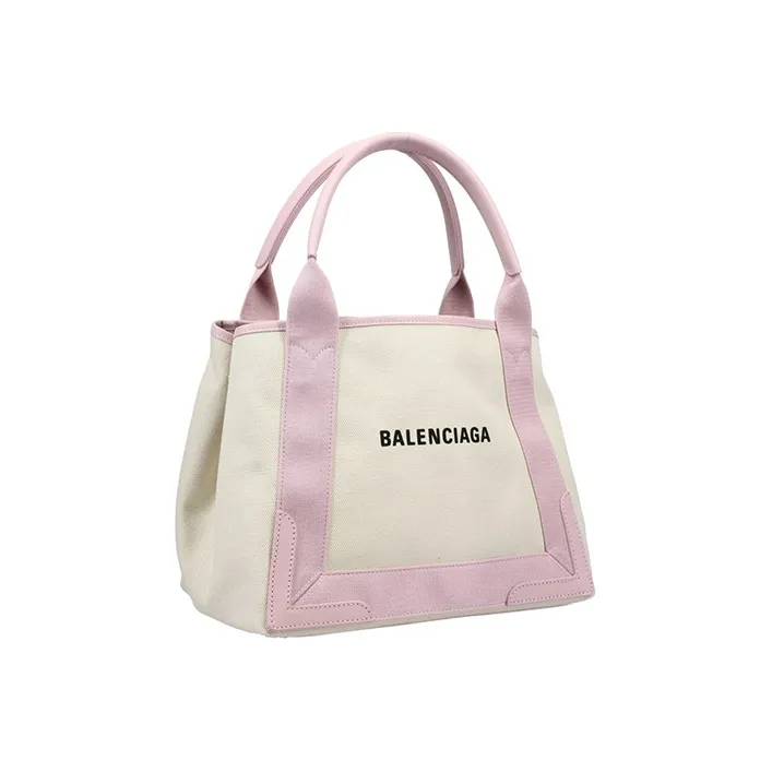 Balenciaga Cow Leather Tote Bag Shopping Bag Handbag Women's Pink White-2