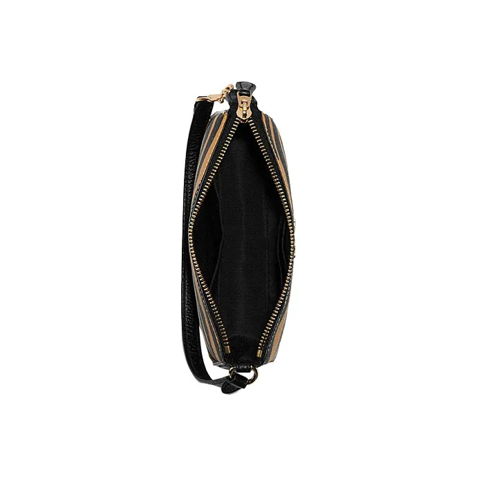 COACH Nolita Coated Canvas With Leather Pochette, Shoulder Bag, Clutch Trumpets Women's Yellow/Black-5