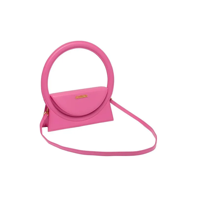 Jacquemus Leather Handbag, Shoulder Bag, Crossbody Bag Women's Pink-2