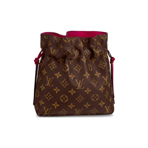 LOUIS VUITTON Noe Pouch Monogram Brown/Pink