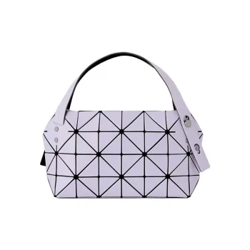 ISSEY MIYAKE BostonSlash Polyester One Shoulder Handbag Women's Taro Purple