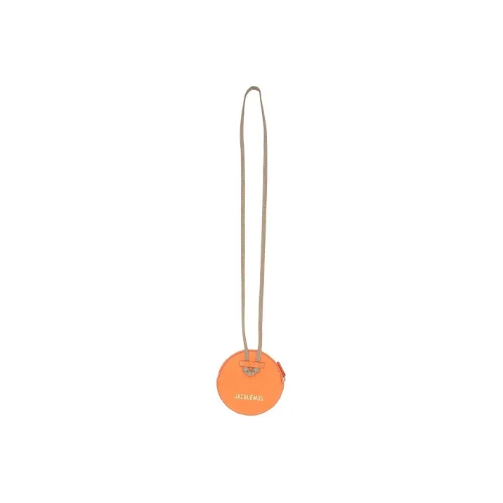 Jacquemus Cow Leather Crossbody Bag Men's Orange-0