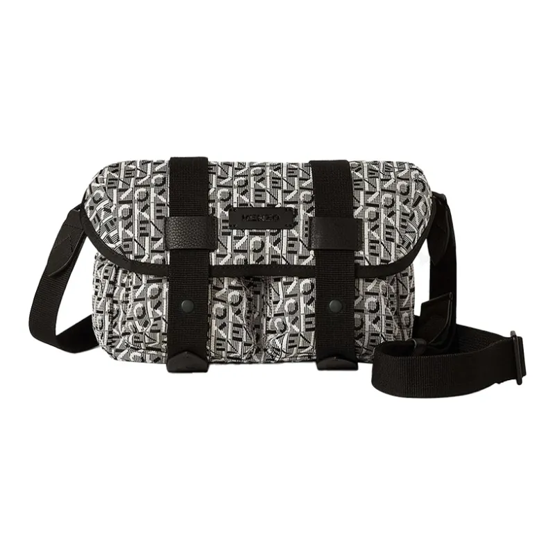 KENZO Messenger Bag Shoulder Bag Crossbody Bag Unisex Gray-0