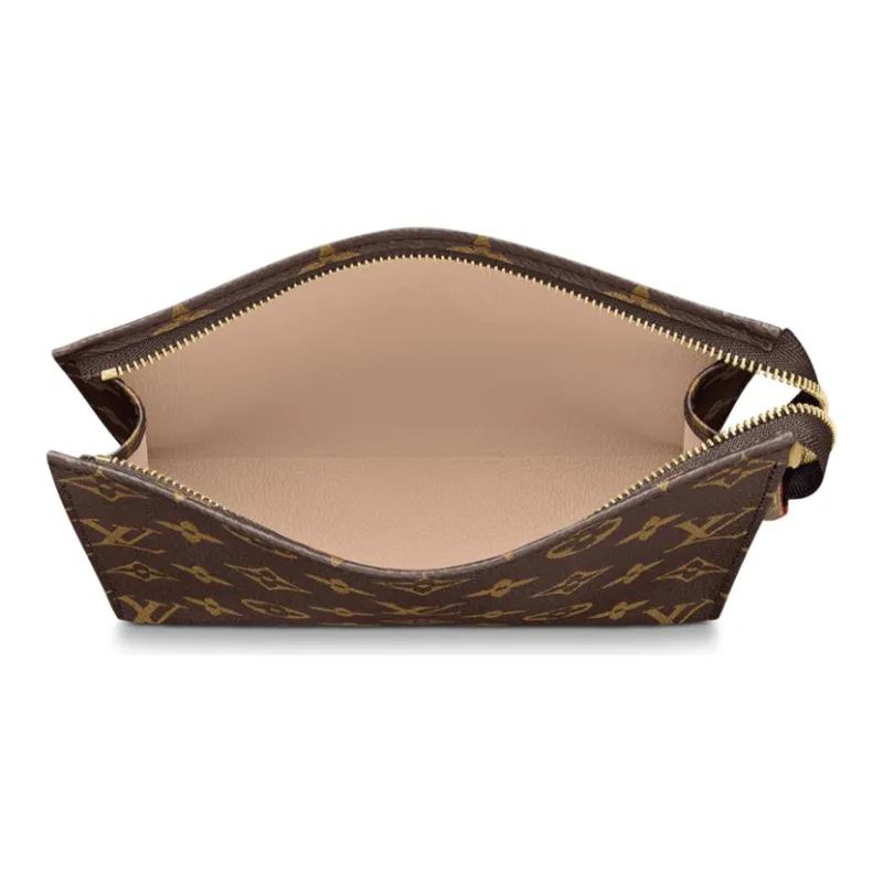 LOUIS VUITTON Toiletry Pouch 19 Monogram Brown-4