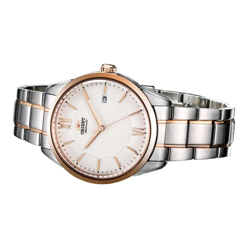 ORIENT Automatic Mechanical Movement Metal Strap Watch Men's Watches White Dial-1
