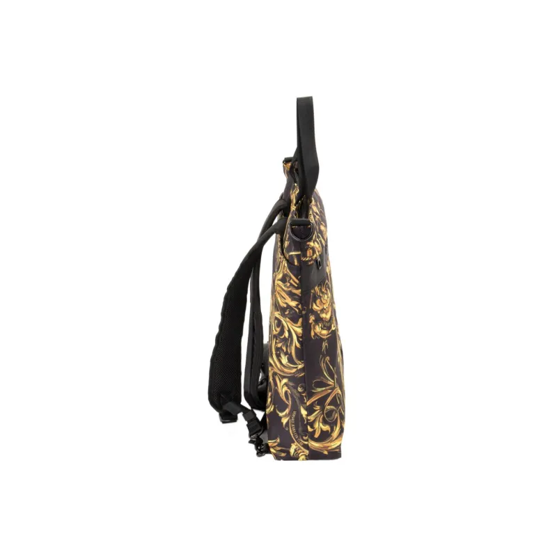 VERSACE JEANS COUTURE Polyurethane With Polyamide Handbag Shoulder Bag Backpack Men's Black-2