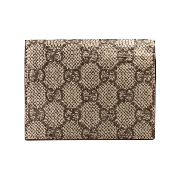 GUCCI GG Supreme Card Case Wallet With Cherries In GG Supreme-2