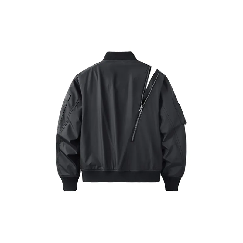 VIP Loose Fit Coach Jacket Unisex Black-1
