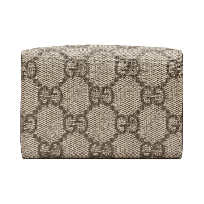 GUCCI Canvas Card Holder Unisex Ebony-2