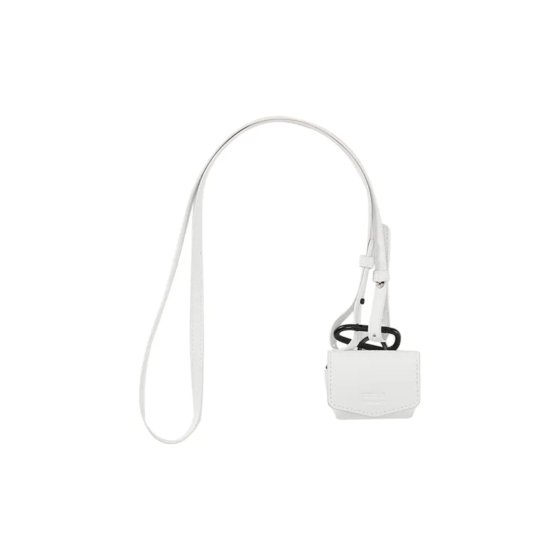 FPA Leather Earphone Case Unisex Black/White-7