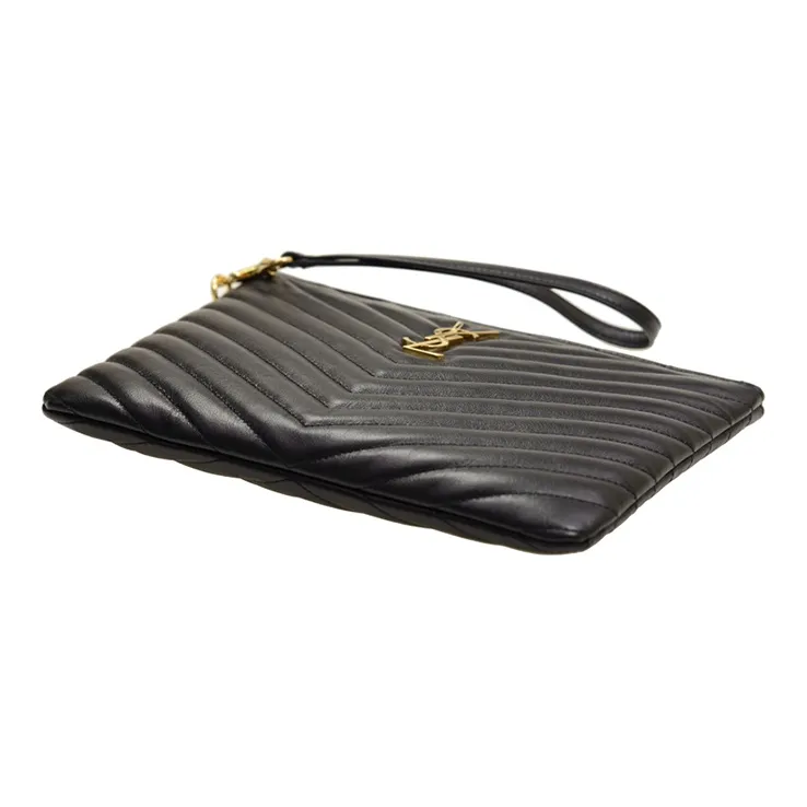 SAINT LAURENT Cassandre Matelassé A5 Pouch-3