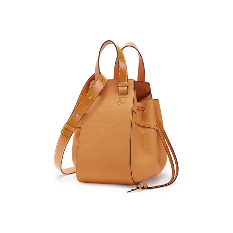 LOEWE Hammock Soft Grained Calfskin Hammock Bag Handbag Shoulder Bag Crossbody Bag Women's Light Caramel-4