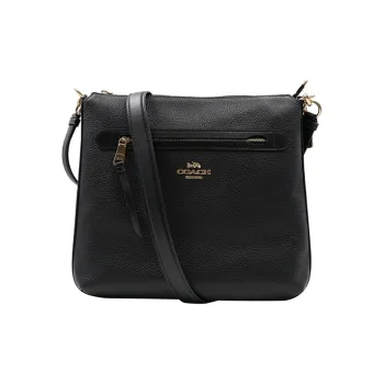 COACH Mae Leather Crossbody Bag Film Bag Shoulder Bag Women's Black