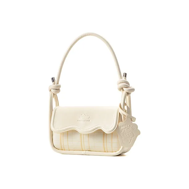 MR.ACE HOMME PU Baguette Shoulder Bag Regular Women's White-1