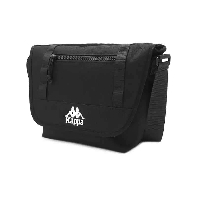 Kappa Polyester Messenger Bag, Shoulder Bag, Crossbody Bag Medium Size Men's Classic Black-1