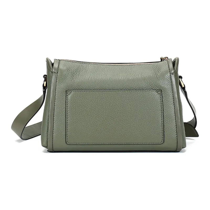 MICHAEL KORS Carine Leather Crossbody Bags Shoulder Bags Large Size Women's Army Green-3