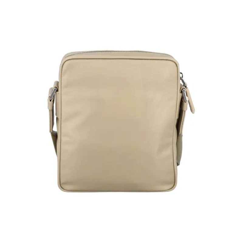 PRADA Fabric With Leather Shoulder Bag Crossbody Bag Men's Khaki-3