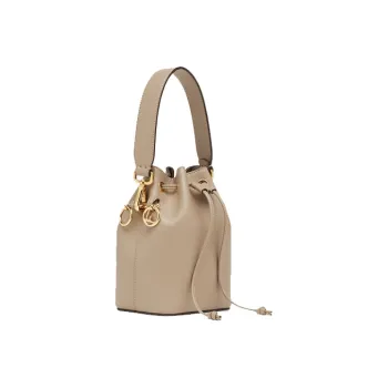 FENDI Mon Tresor Calfskin Bucket Bags Shoulder Bag Crossbody Bag Handbag Mini Women's Beige