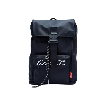 Coca-Cola Nylon Fabric Backpacks Regular Unisex Black