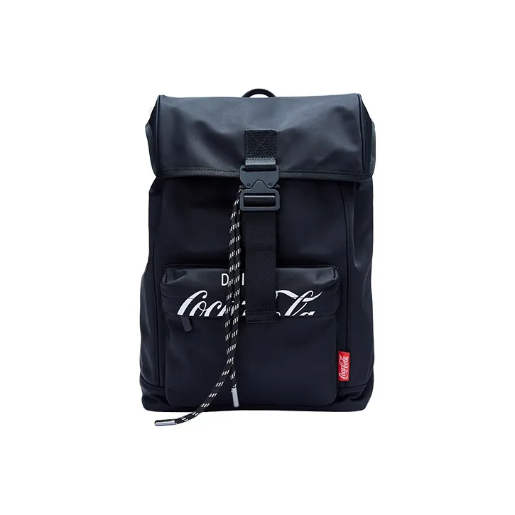 Coca-Cola Nylon Fabric Backpacks Regular Unisex Black-0
