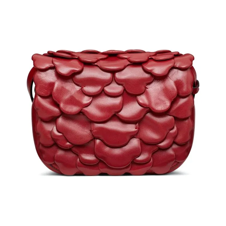 Valentino Atelier Sheepskin Leather Messenger Bag Shoulder Bags Handbags Women's Red-2