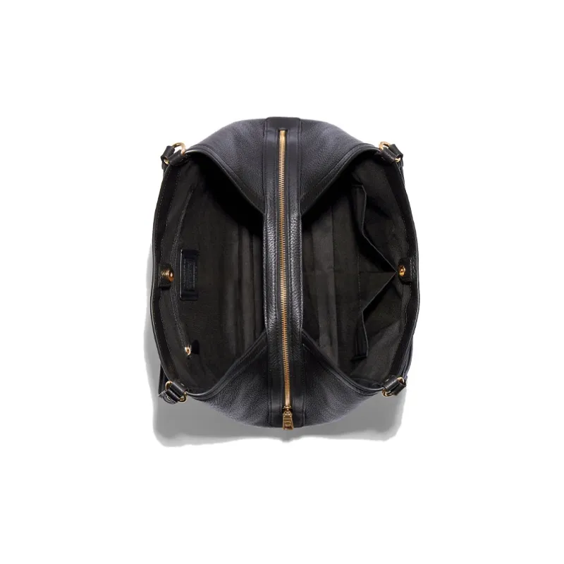 COACH Kristy Pebbled Leather Bucket Bag, Crossbody Bag, One Shoulder Handbag Tubas Women's Black-2